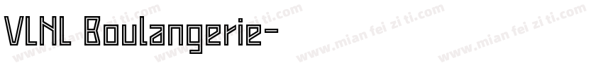 VLNL Boulangerie字体转换